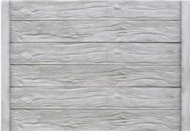 Betonzaun Holzoptik Rustikal – Musterbild