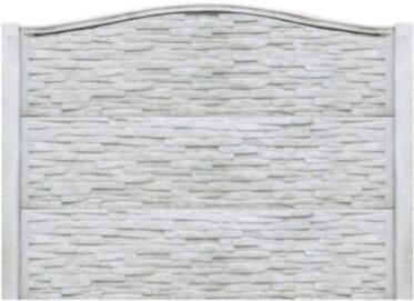Betonzaun Sandstein Bogen – Musterbild (SET 29)