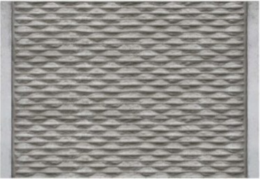 Betonzaun Wave Struktur – Musterbild