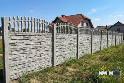 Betonzaun Bruchstein Offen #2 – Beispielbild