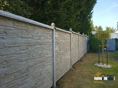 Betonzaun Bruchstein – Beispielbild