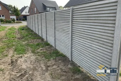 Betonzaun Lamellen – Beispielbild