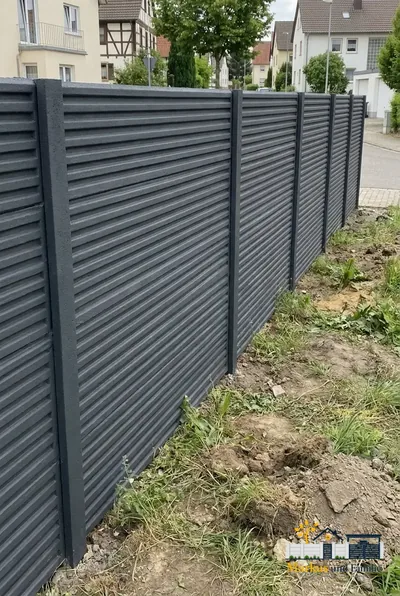 Betonzaun Lamellen – Beispielbild