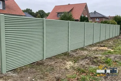 Betonzaun Lamellen – Beispielbild