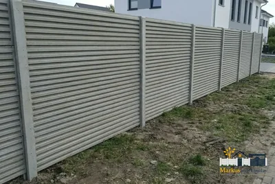 Betonzaun Lamellen – Beispielbild