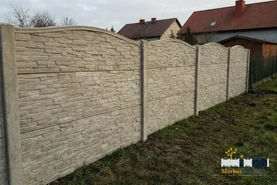 Betonzaun Sandstein Bogen – Beispielbild