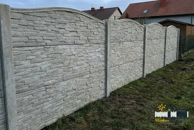 Betonzaun Sandstein Bogen – Beispielbild