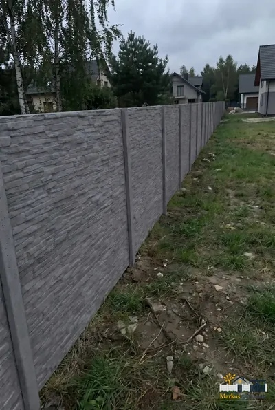 Betonzaun Sandstein – Beispielbild