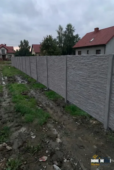 Betonzaun Sandstein – Beispielbild