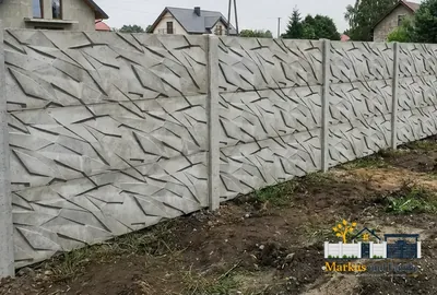 Betonzaun Schieferstein – Beispielbild