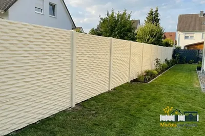 Betonzaun Wave Struktur – Beispielbild