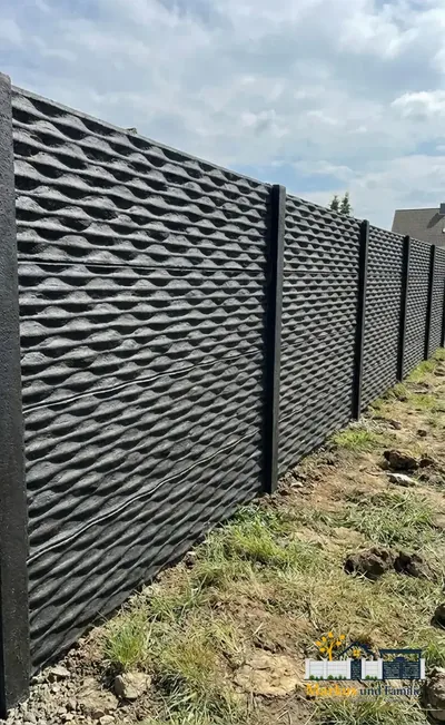 Betonzaun Wave Struktur – Beispielbild